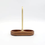 Klassisk salt- og peberkværn i mahogni