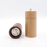 Klassisk salt- og peberkværn i bøg og mahogni