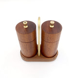 Klassisk salt- og peberkværn i mahogni