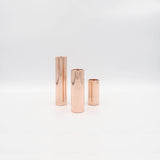 Lysestager i massivt kobber. Enkle og smukke