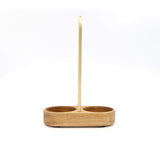 Stilren salt- og peberkværn i eg