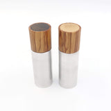 Elegant salt- og peberkværn i oliventræ og aluminium