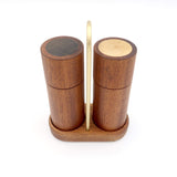 Stilren salt- og peberkværn i mahogni